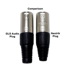 GLS Audio 25 Ft Patch Cable Cords – XLR Male to 1/4 inch TRS Black Cables – 25′