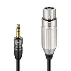 Xlr to 3.5mm Microphone Cable Pvc Shelled Xlr Female to 3.5mm 1/8 Inch Trs Male