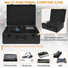 ITHWIU 23 Inch Aluminum Carrying Case 23 X 16.5 X 8.6 Inch Ideal for Micropho…
