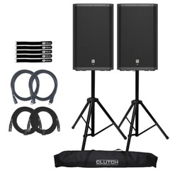 Electro-Voice ZLX-15P-G2-US 15″ Powered Speakers 2-Pack with Stands