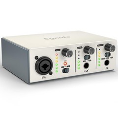 USB C Audio Interface for Music Recording, Streaming, Podcasting, 24bit/48kHz, X