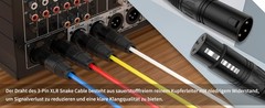 M/F 4 Channel Multi-Media Snake Cable 4 Pairs Male to Female 3 Pin XLR Balanced