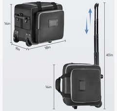 Speaker Bag with Wheels Compatible with Bose S1 Pro / S1 Pro+