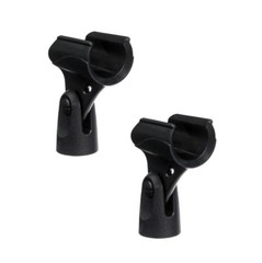 2 Pack Mic Clip Holder Clamp for Shure SM58 Beta58A, PG58 Wired Vocal Microphone