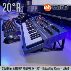 STAND for ARTURIA MINIFREAK – 20° Rised 20mm 3Dprinted- 100%Buyers Satisfaction