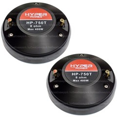 2 x HyperPower HP-750T 200 Watt-RMS 3″ Voice Coil Driver 2″ Throat Exit 4-Bolt