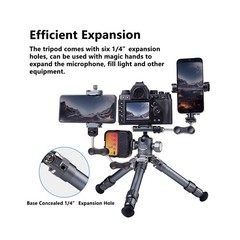 Mini Tripod for Camera,Table Tripod,Aluminum Portable Small Tripod with 360°