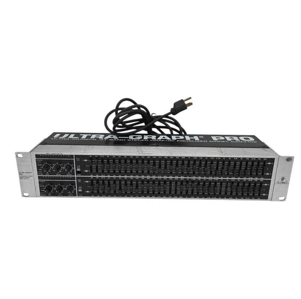 Behringer Ultra-Graph Pro GEQ3102 Ultra-Musical 31-Band Graphic Equalizer READ