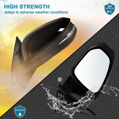 Left Driver Side Mirror Fits 2013-2015 Toyota RAV4 with Power Heated Turn Signal