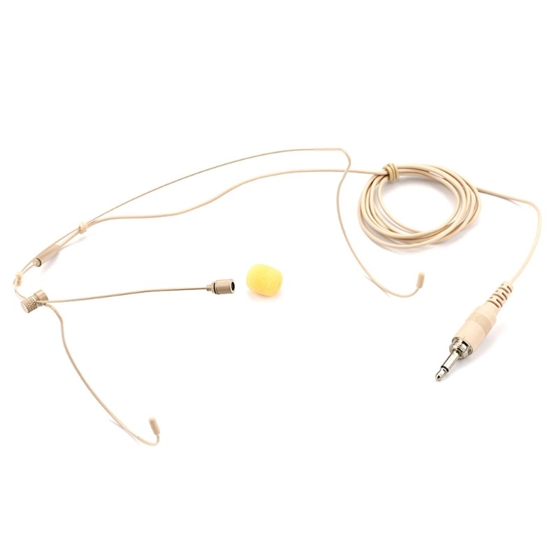 Headset Microphone Headworn with 3.5mm Screw Locking Plug Easy to Use