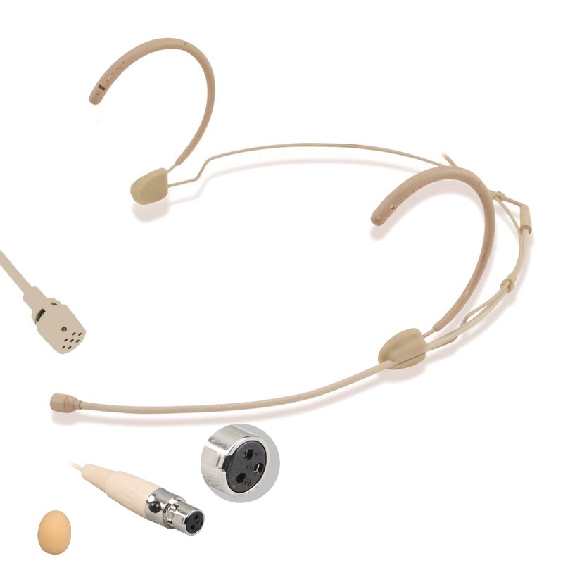 Professional Cardioid Headset Microphone for Shure ULX GLX SLX Wireless Mic 4Pin