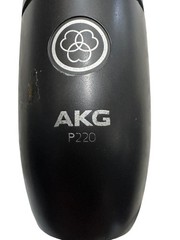 AKG WIRED P220 LARGE DIAPHGRAM CONDENSER MICROPHONE – BLACK (ML) (PBR117592)