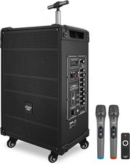 Pyle 12“ Portable Wireless BT Streaming PA Speaker System-Rechargeable Battery