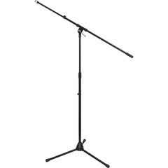 Musician’s Gear Tripod Mic Stand with Telescoping Boom Black