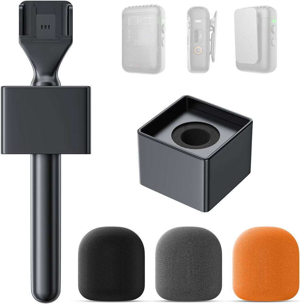 MH-30 Handheld Microphone Holder Wireless Lavalier Mic Stand Adapter Mount Cover