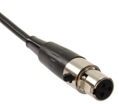 Mini XLR 3-Pin Female to Mini XLR 3-Pin Male Pro Audio Cable