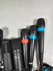 LOT OF 10 Various Brands & Models Microphone Used Working