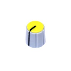 Focusrite 15MM Gray Knob with Yellow Cap ISA One, ISA 220 ISA 430, ISA 430 MKII