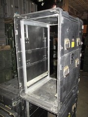 Rackmount 20U x24 Slide Out ECS Legacy Composite Shock Mount Shockmount Case Blk