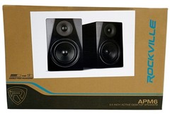 Rockville APM6B 6.5″ 2-Way 350W Active/Powered USB Studio Monitor Speakers Pair
