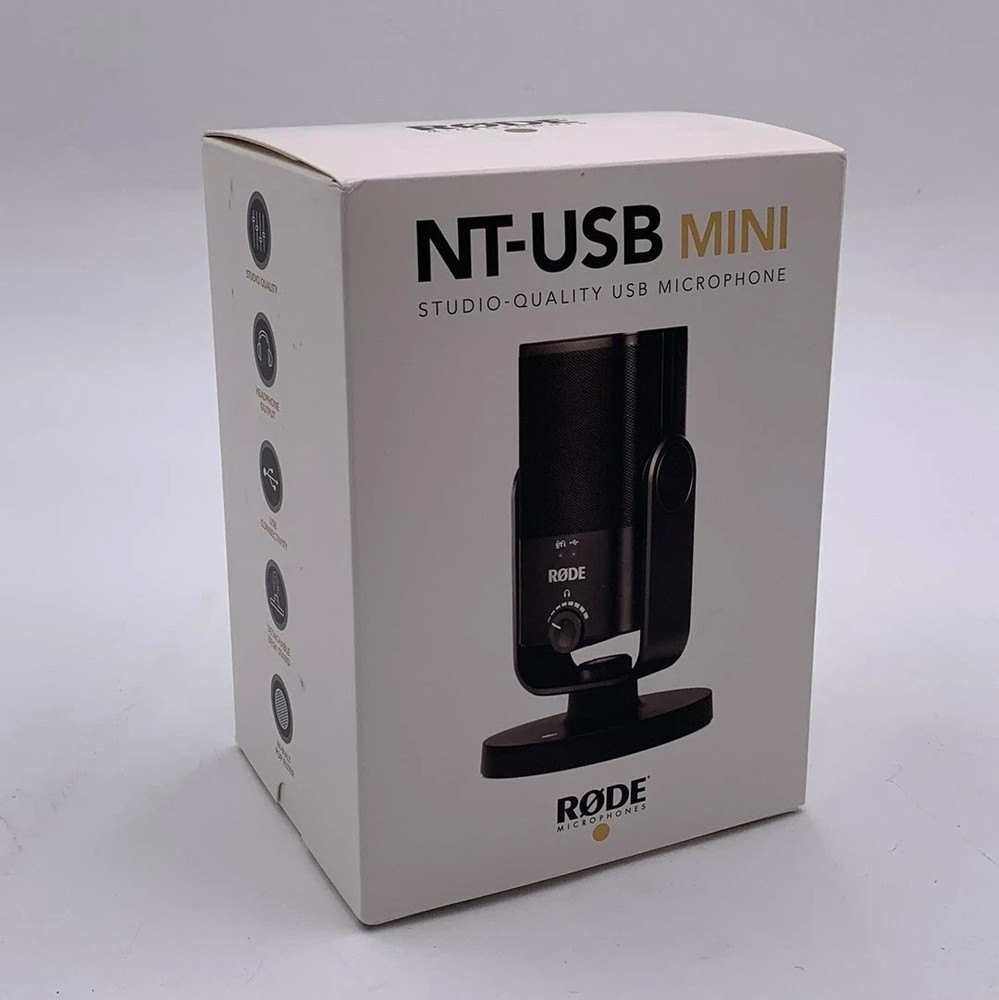 Rode NT-USB Mini USB Microphone NTUSBMINI USB Mic for Podcast or Vocals – NEW