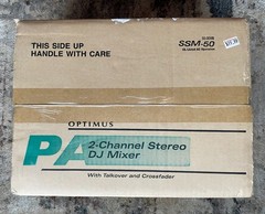 Realistic Optimus SSM-50 2-Channel Stereo DJ Mixer – New old Stock