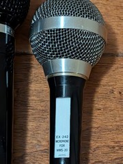 Lot of 2 Microphones EX-242 WMS-20 Japan & Uni-Directional Dynamic 600 DM-30