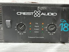 Crest Audio CA18 2CH Power Amplifier FOR PARTS #4068 (One) THS