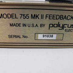 FOR PARTS Polyfusion 755 MK II Frequency Shifting Feedback Controller VTG Rack