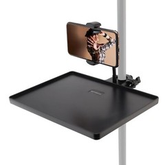 Microphone Stand Adjustable Mic Stand Tray with Phone Holder Clamp On Utility…