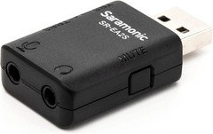 Compact USB Audio Interface w/ 3.5mm Mic Input & Headphone Out for Streaming