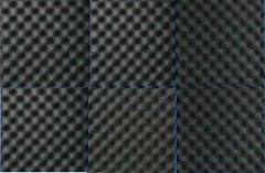 6 pk Egg Crate Black Premium Acoustic Foam Tile Padding Sound Proof 12″x12″x1.5″