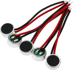 5Pack Electret Condenser Microphones 6mm Dia 3.5mm Thick Stereo MIC Capsules