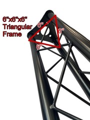 Crank Up Triangle Truss Light Stand – DJ Booth Lighting Trussing Stage Mount PA
