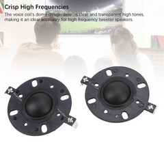 2PCS Tweeter Diaphragm Soft Sound Quality For 4 Inch Tweeter Easy To Use