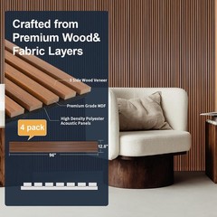 Wood Wall Panels Soundproof Acoustic Panel Interior Decor Noise Cancelling