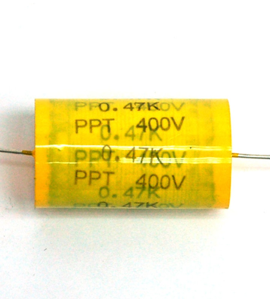 4pc PPT Metallized Polypropylene Film Capacitor 474 0.47uF 400V K ±10% Axial AID
