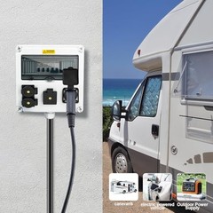 JINDOUZI RV Power Outlet Box, RV Power Outlet 20A、30A、50A-Power Outlet Panel