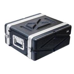 Seismic Audio – SALWR4M – Lightweight 4 Space Mid-Size ABS Rack Case – 4U PA …