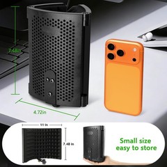 Microphone Isolation Shield, Foldable Mic Sound Acoustic Foam, Foam