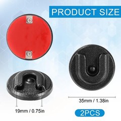 2pcs Cb Radio Mic Holder, Microphone Hanger Round Knob Mic Holder Mount