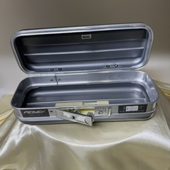 Vintage Peavey Microphone Hard Shell Protective Case Gray EUC