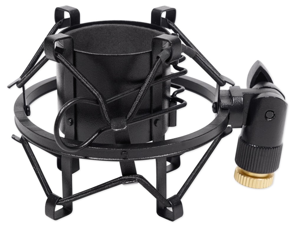 Black Metal Shock Mount w/Foam For Tascam TM-80 Condenser Studio Microphone