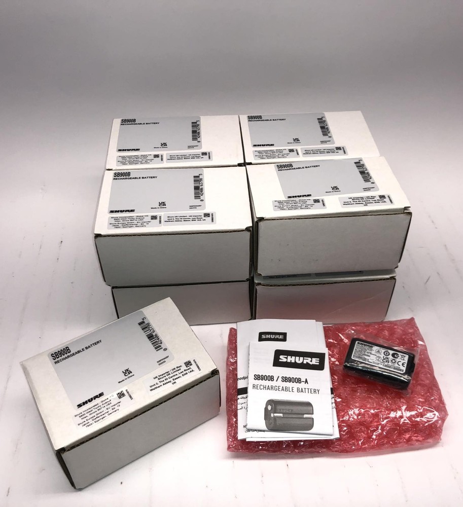 (Lot of 9) Shure SB900B Rechargeable Battery – Brand New