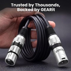 Professional 1 ft XLR Male-Female Audio Cables – Durable 2-Pack for Performances