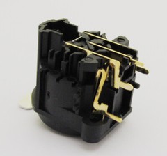 10pcs Black XLR Female Jack Chassis Gold 3Pin PCB Socket