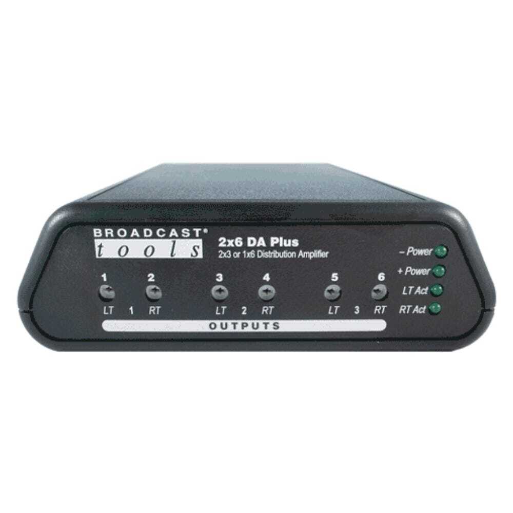 Broadcast Tools 2×6 DA Plus Analog Distribution Amplifier