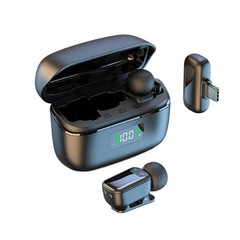 Type-C Wireless Lavalier Mic Kit for Android Phone 2.4G Charging Case Included