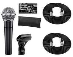 Shure SM58-LC Mic + 2 XLR Cables