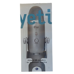 Blue Yeti USB Microphone Silver | Multi-Pattern Pro Recording Mic Podcast